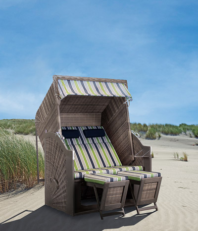 Kategoriebild "Beach House" mit einem gemütlichen Strandkorb am Strand